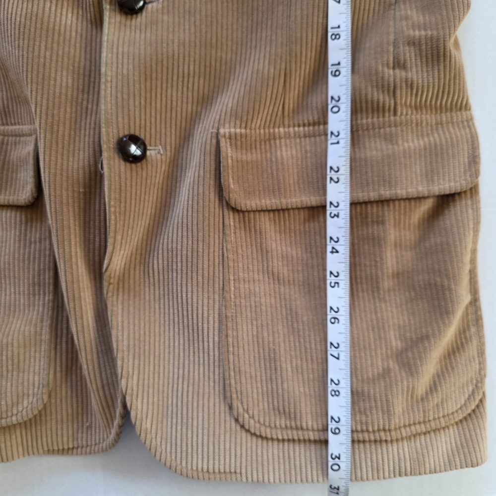 VTG Orvis Corduroy Tan Sport Coat Blazer 38R USA Elbow Patches Heritage Academia - Picture 11 of 16
